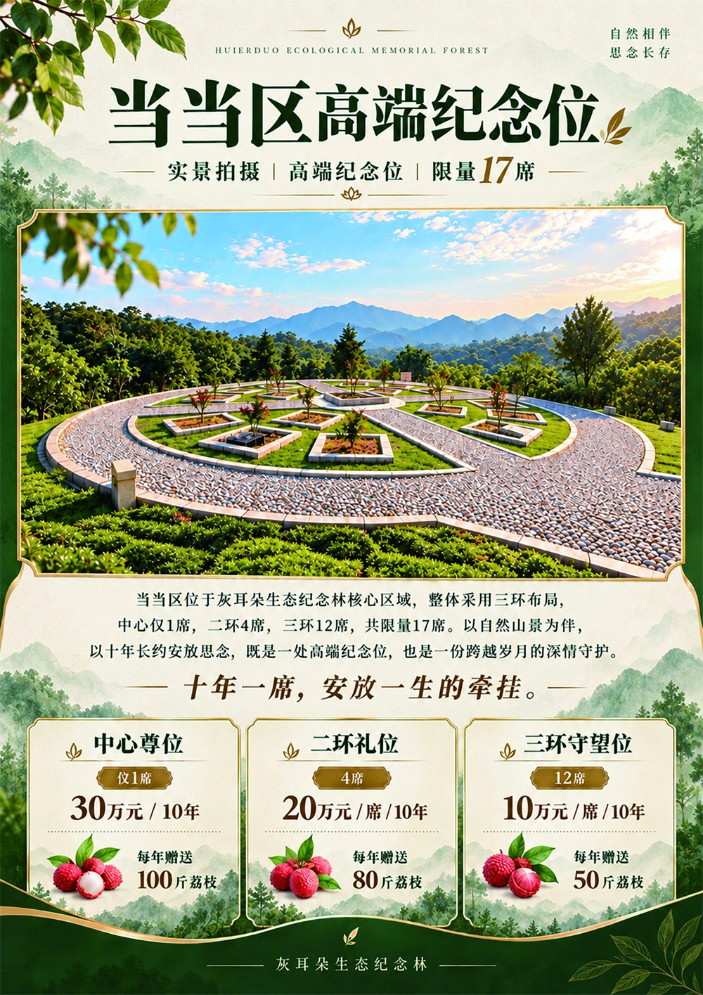 当当区高端纪念位全景展页